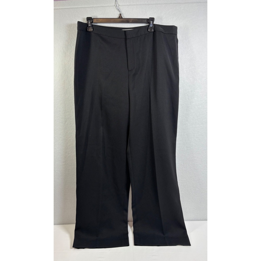 Ellen Tracy Womens 16 Black Dress Pants NWT Neiman Marcus $198 Straight Leg